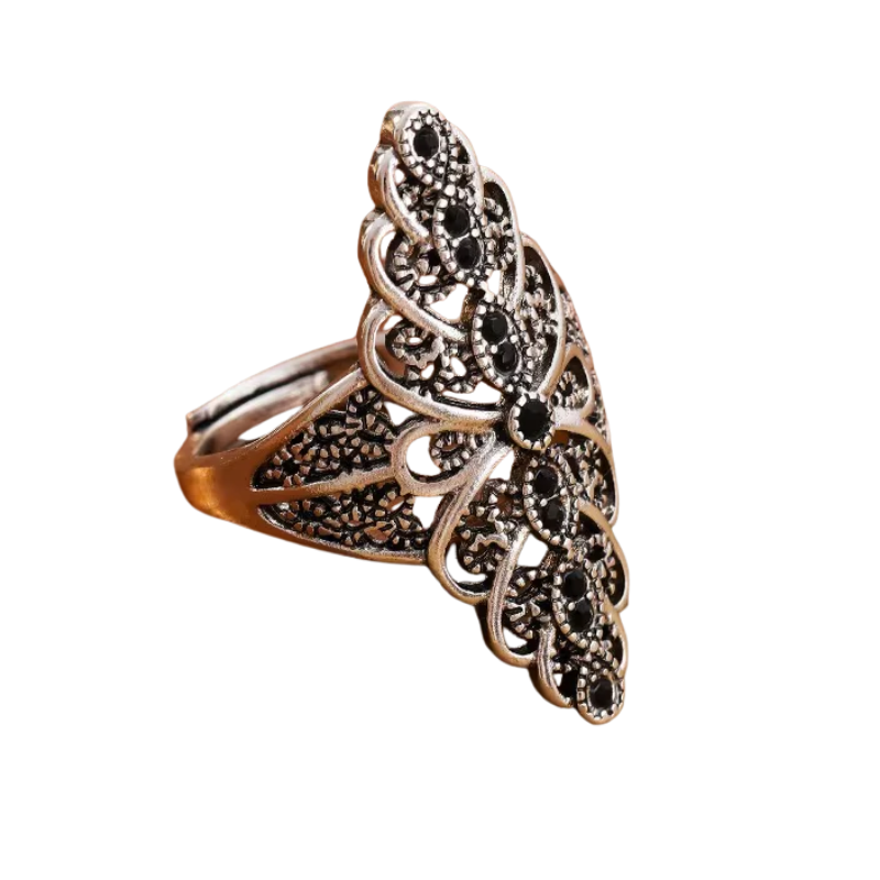The Cathedral Filigree Petal Ring from Prague