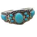 The Sun-Dial Turquoise Cuff from India