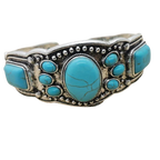 The Sun-Dial Turquoise Cuff from India