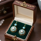 The Azure Turquoise Petal Earrings from Srilanka